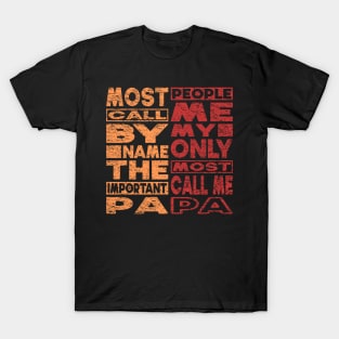 Most Important Call Me Papa T-Shirt